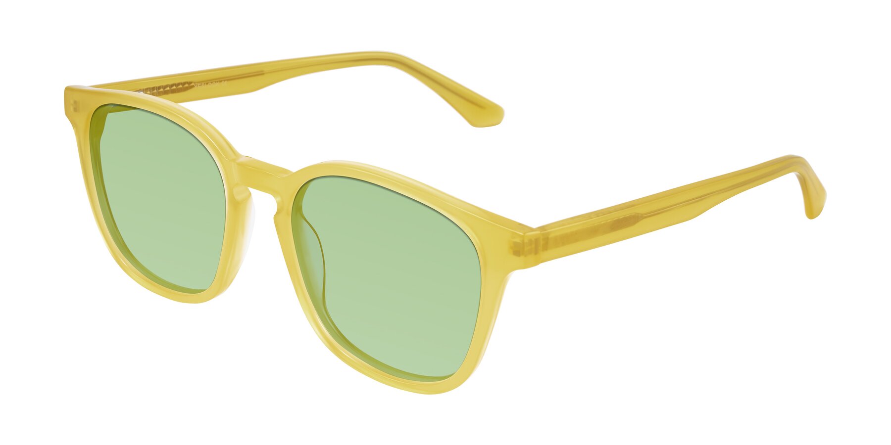 Angle of Finglas in Honey with Medium Green Tinted Lenses