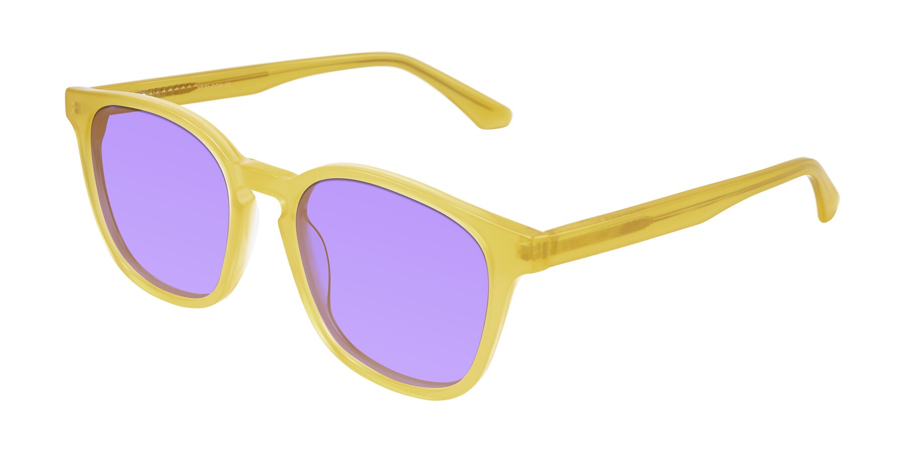 Angle of Finglas in Honey with Medium Purple Tinted Lenses