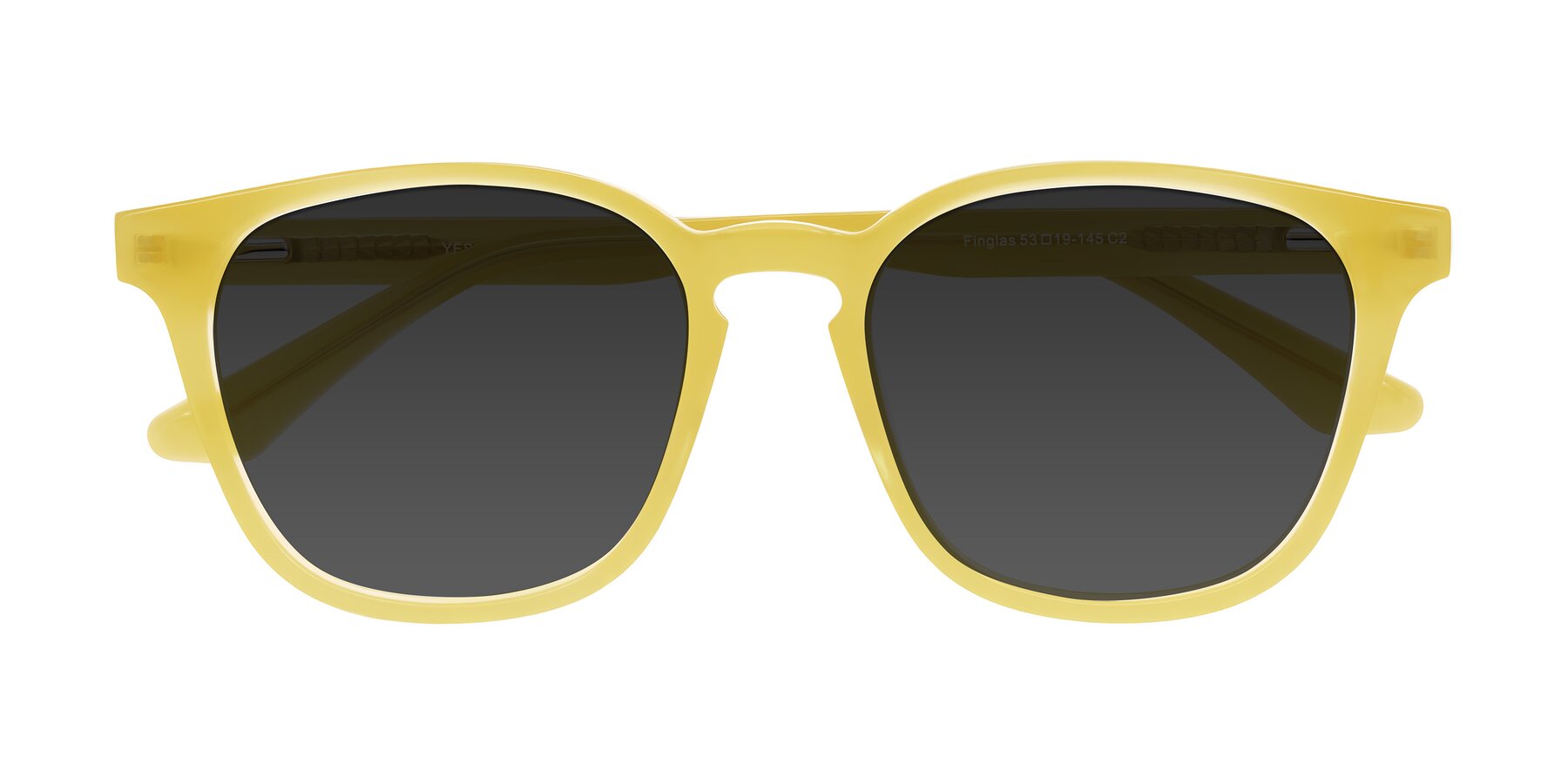 Folded Front of Finglas in Honey with Gray Tinted Lenses
