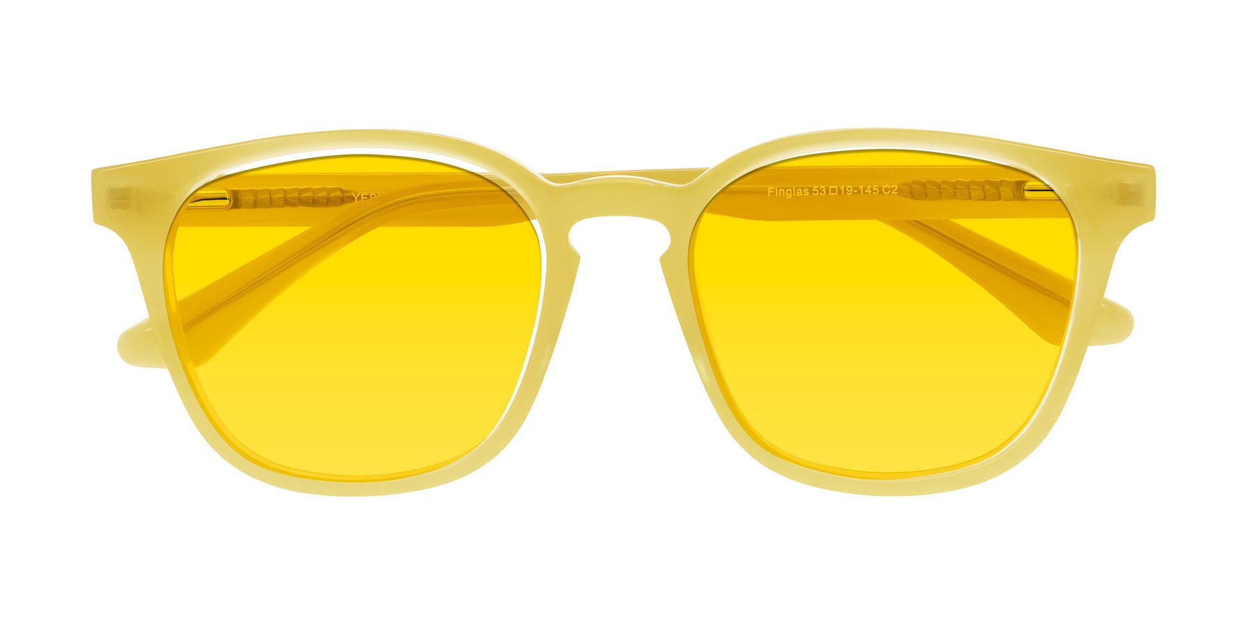 Folded Front of Finglas in Honey with Yellow Tinted Lenses