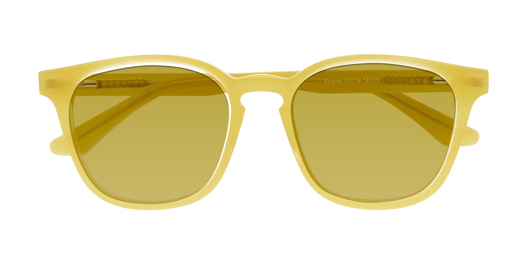 Folded Front of Finglas in Honey with Champagne Tinted Lenses