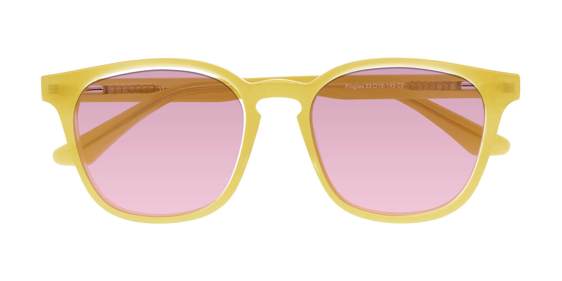 Folded Front of Finglas in Honey with Light Wine Tinted Lenses