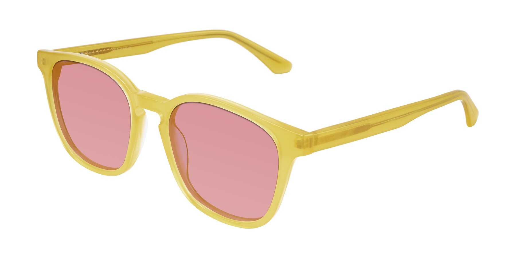 Angle of Finglas in Honey with Medium Garnet Tinted Lenses