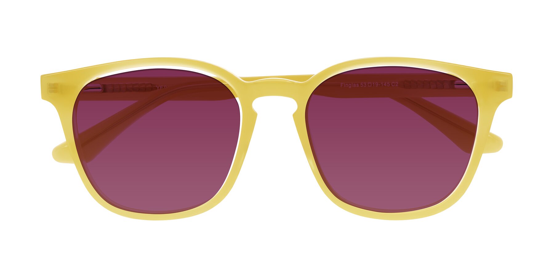 Folded Front of Finglas in Honey with Wine Tinted Lenses