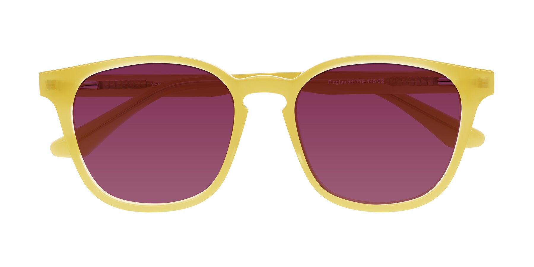 Folded Front of Finglas in Honey with Wine Tinted Lenses