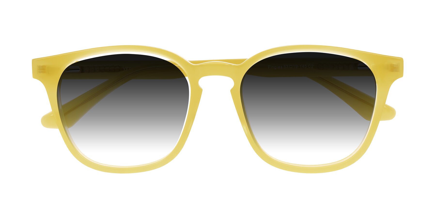 Folded Front of Finglas in Honey with Gray Gradient Lenses