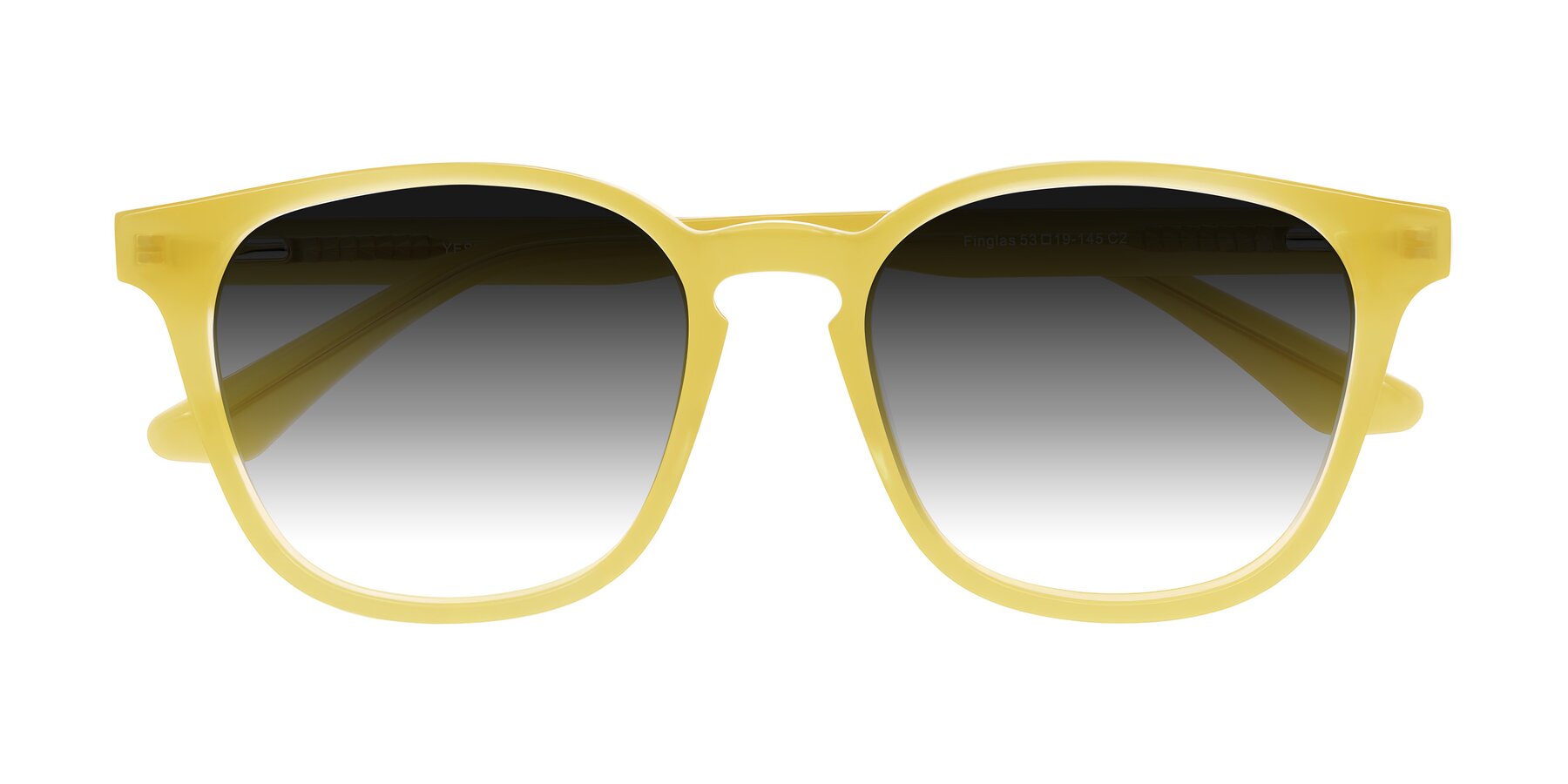 Folded Front of Finglas in Honey with Gray Gradient Lenses