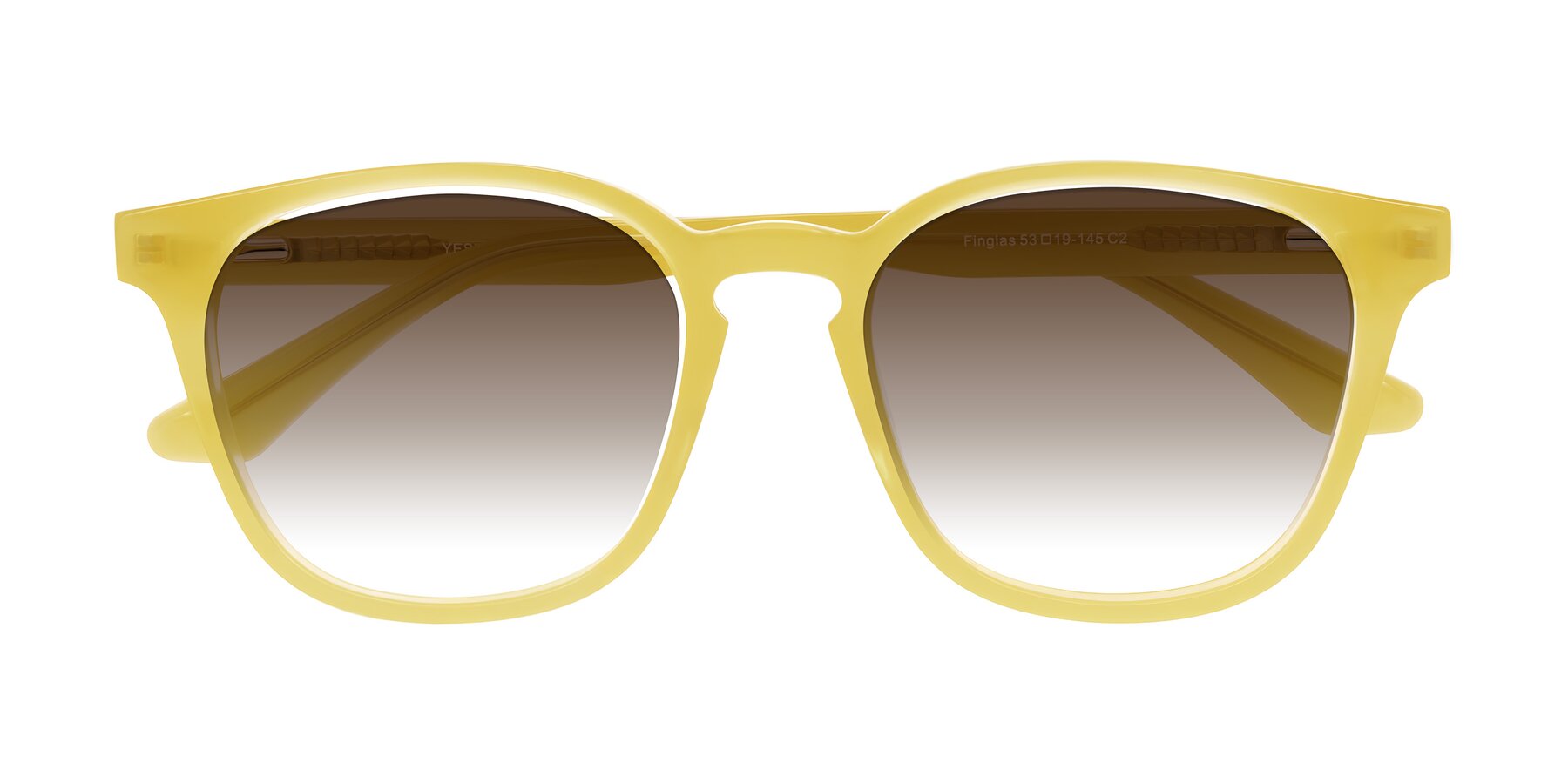 Folded Front of Finglas in Honey with Brown Gradient Lenses
