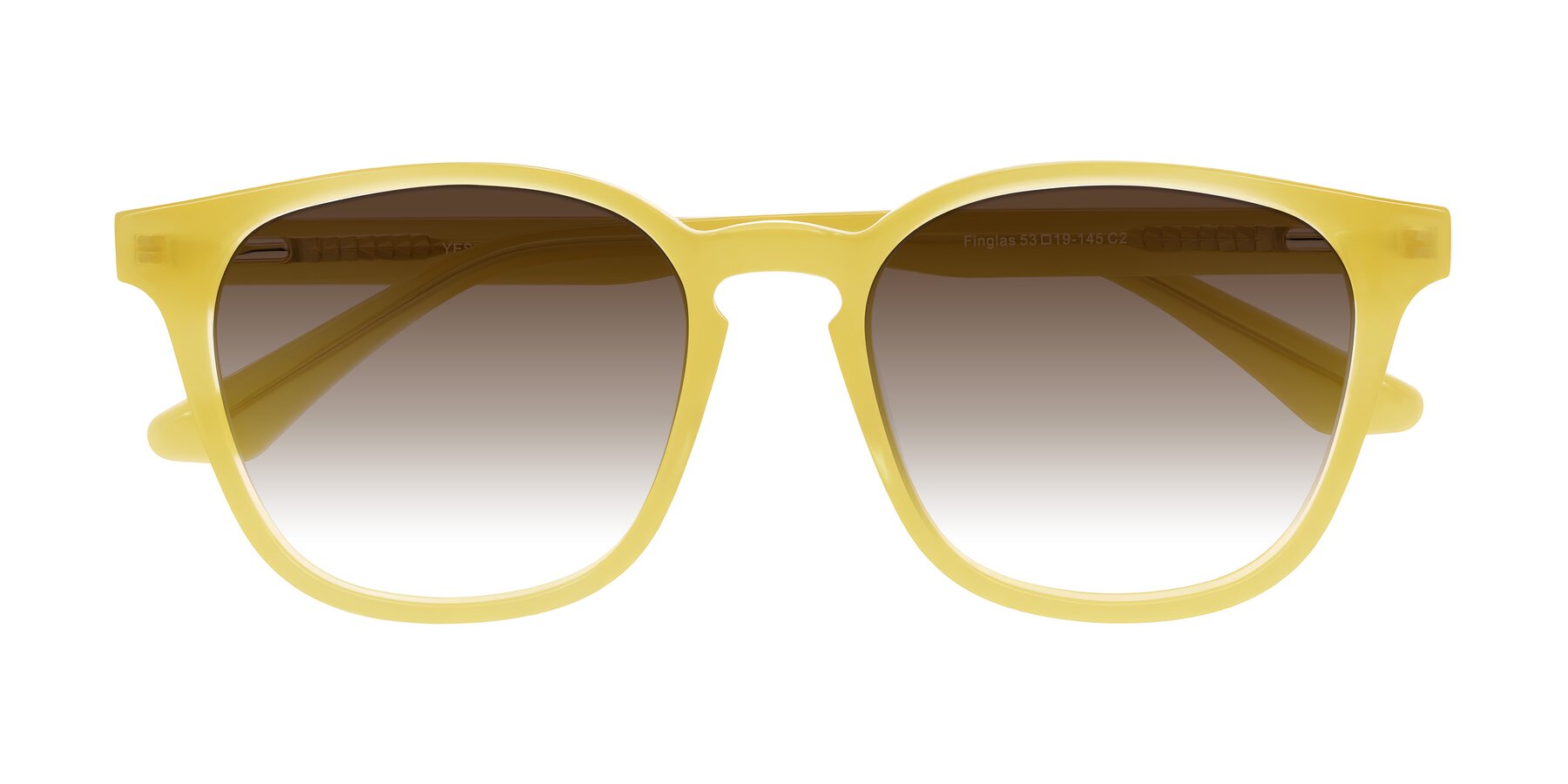 Folded Front of Finglas in Honey with Brown Gradient Lenses