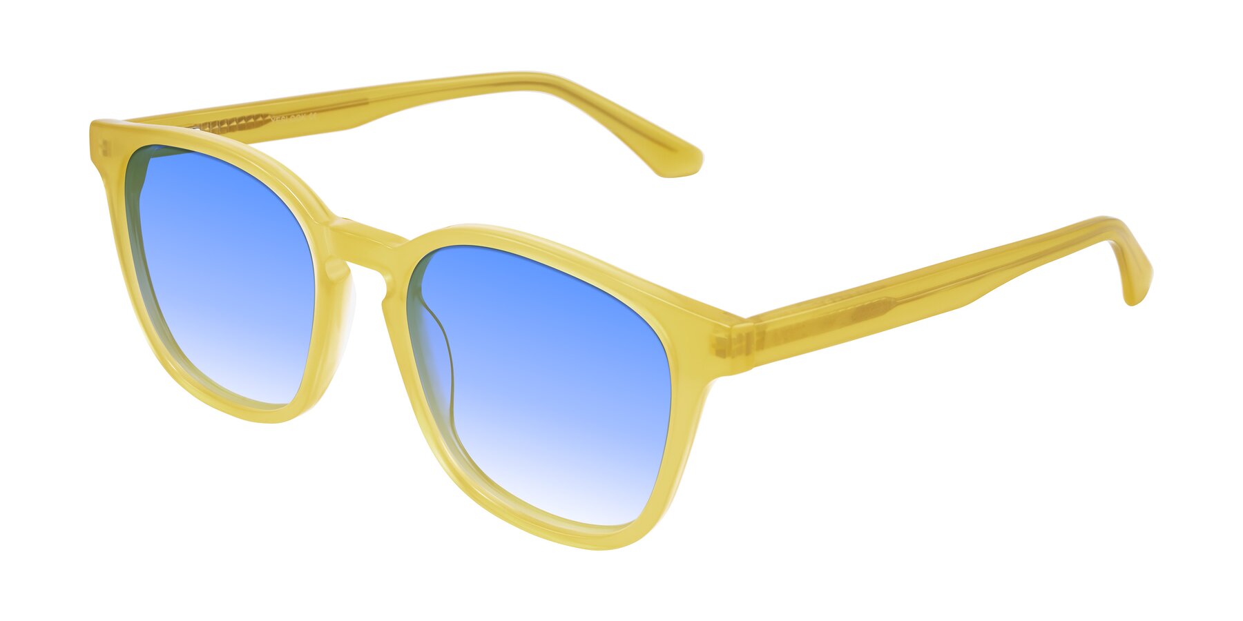 Angle of Finglas in Honey with Blue Gradient Lenses