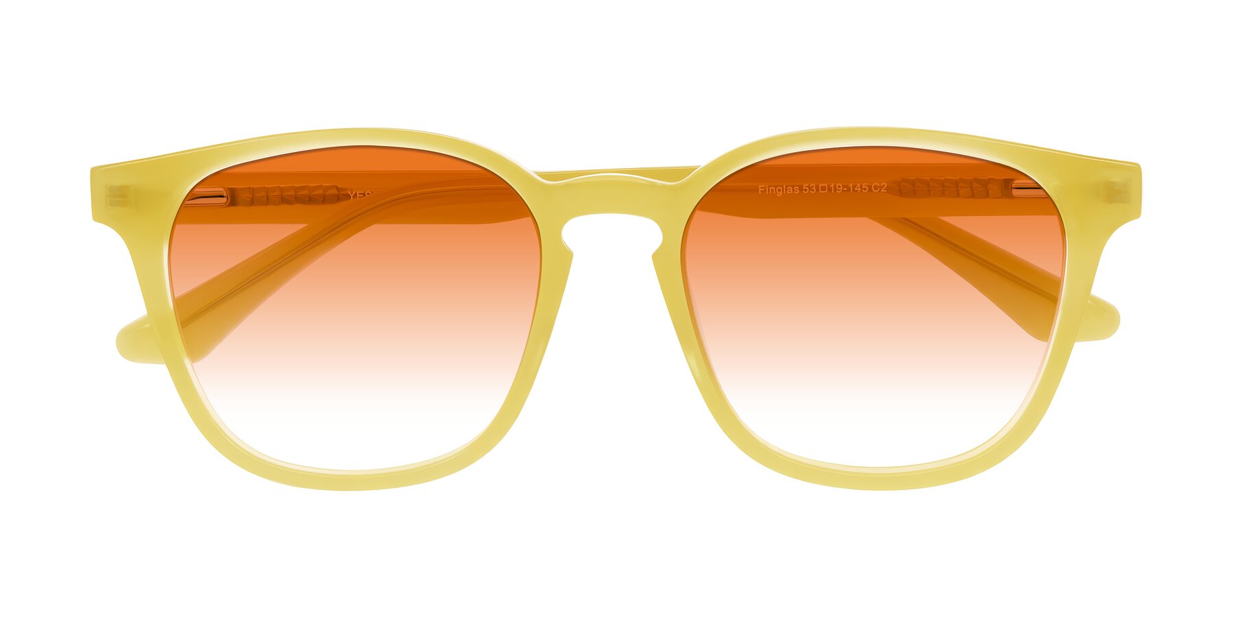 Folded Front of Finglas in Honey with Orange Gradient Lenses