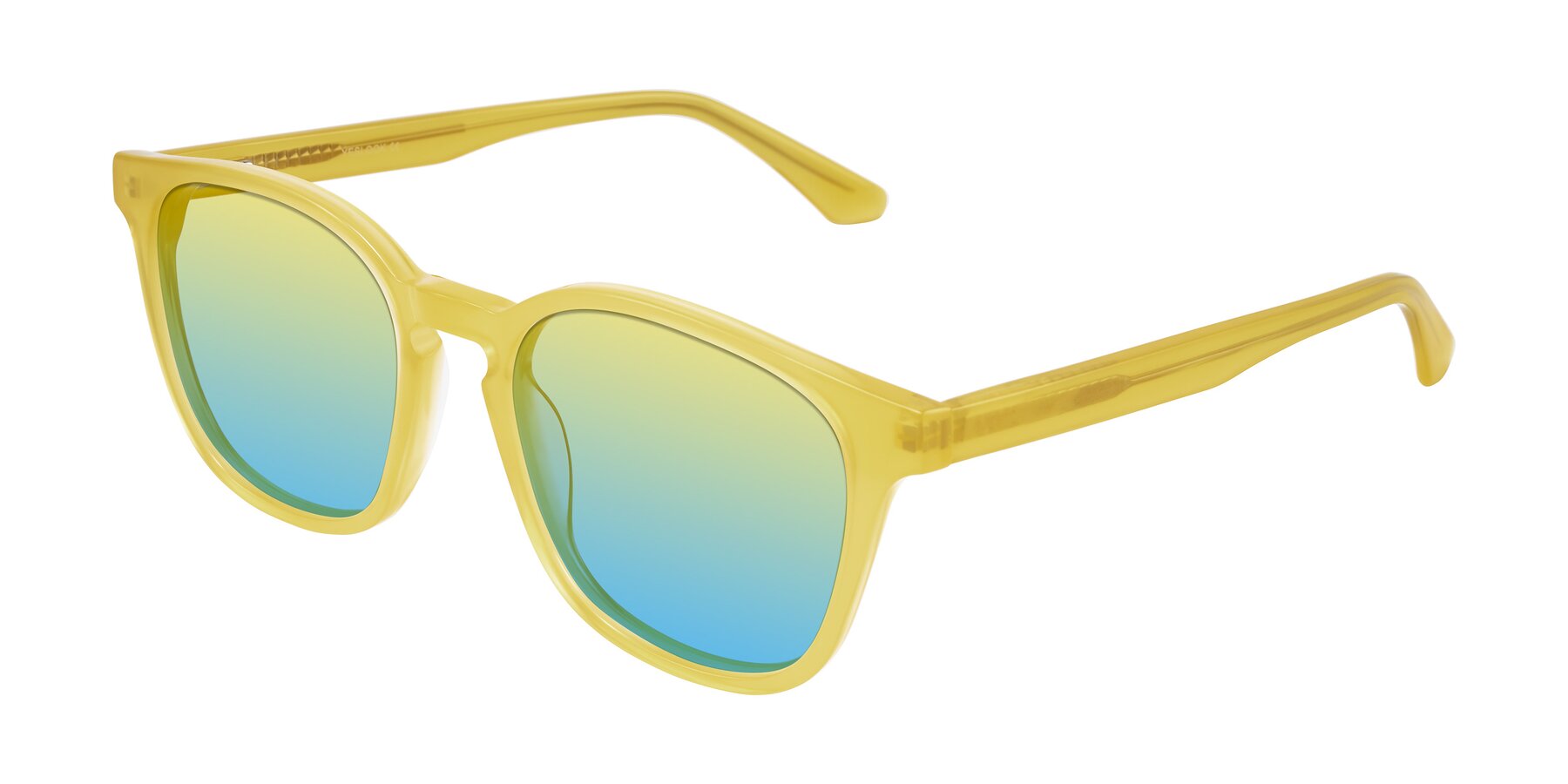 Angle of Finglas in Honey with Yellow / Blue Gradient Lenses