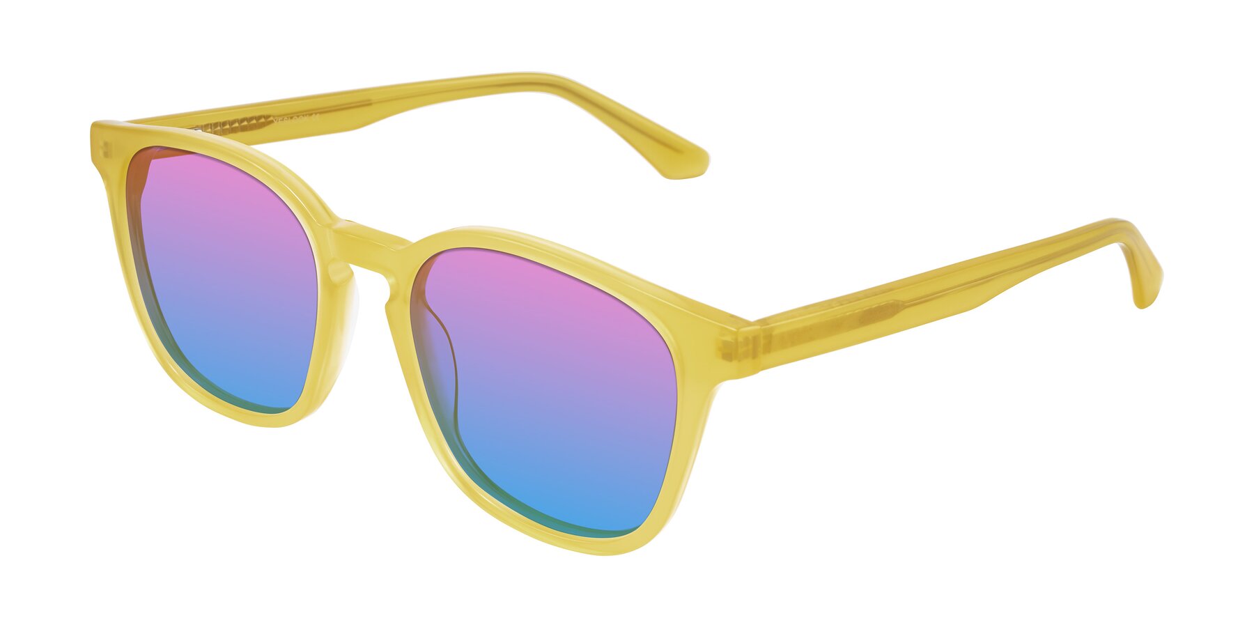 Angle of Finglas in Honey with Pink / Blue Gradient Lenses