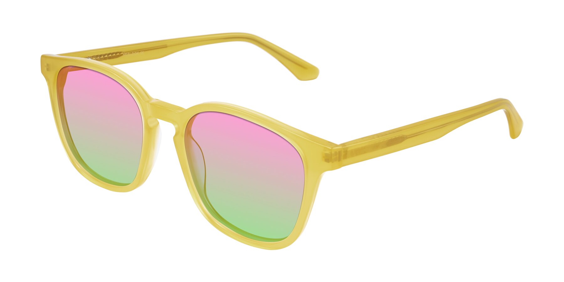 Angle of Finglas in Honey with Pink / Green Gradient Lenses