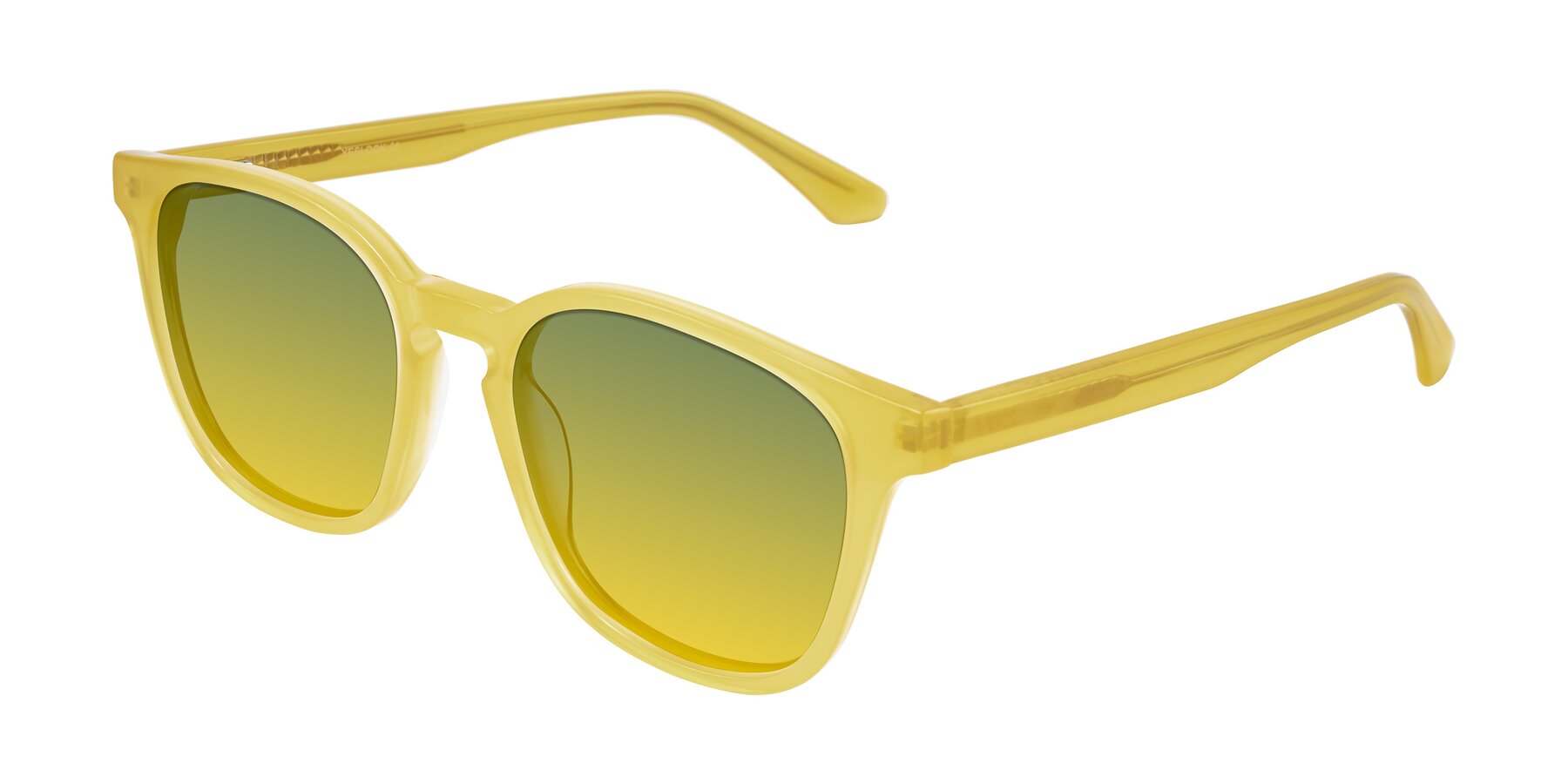Angle of Finglas in Honey with Green / Yellow Gradient Lenses