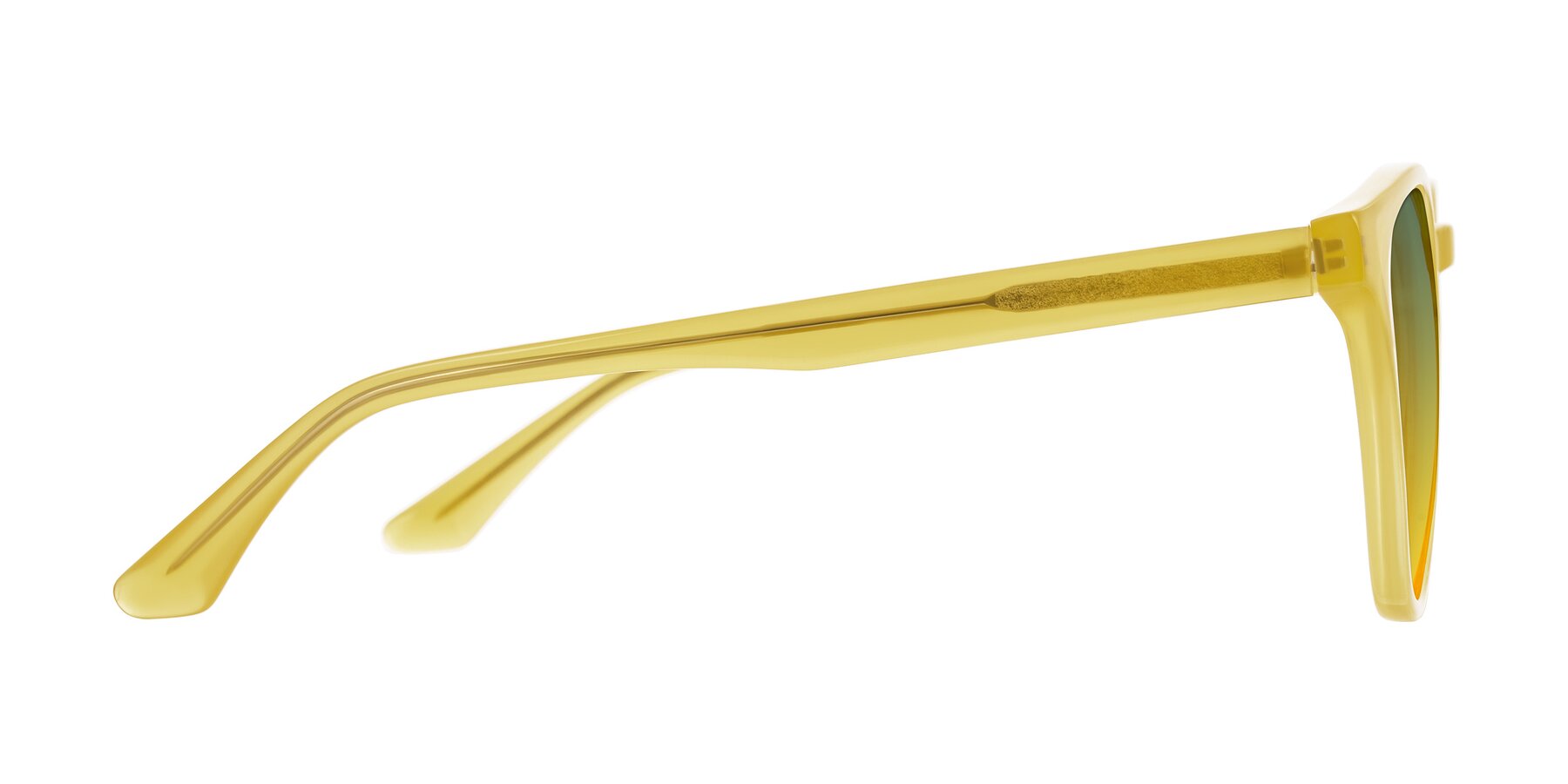 Side of Finglas in Honey with Green / Yellow Gradient Lenses