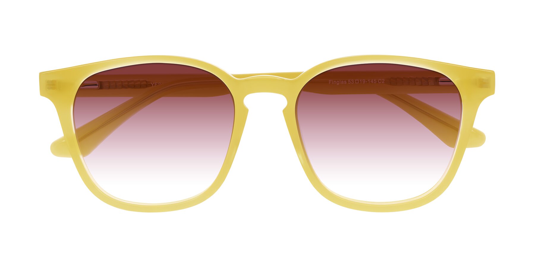 Folded Front of Finglas in Honey with Garnet Gradient Lenses