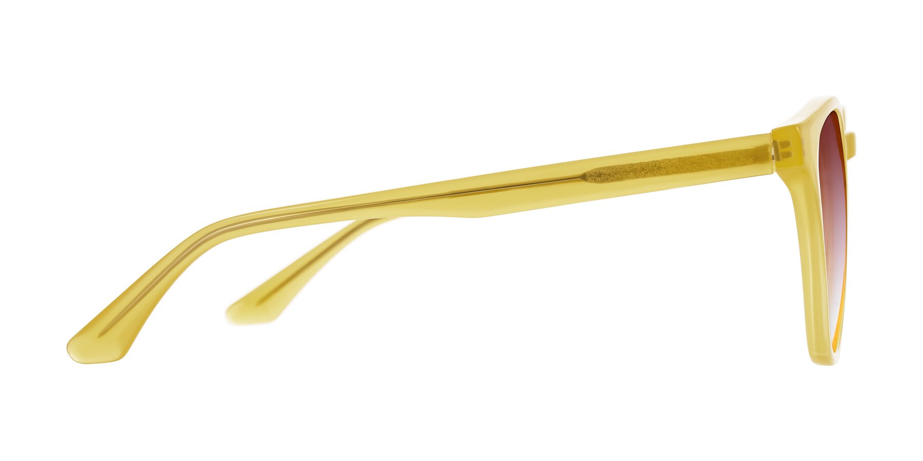 Side of Finglas in Honey with Garnet Gradient Lenses