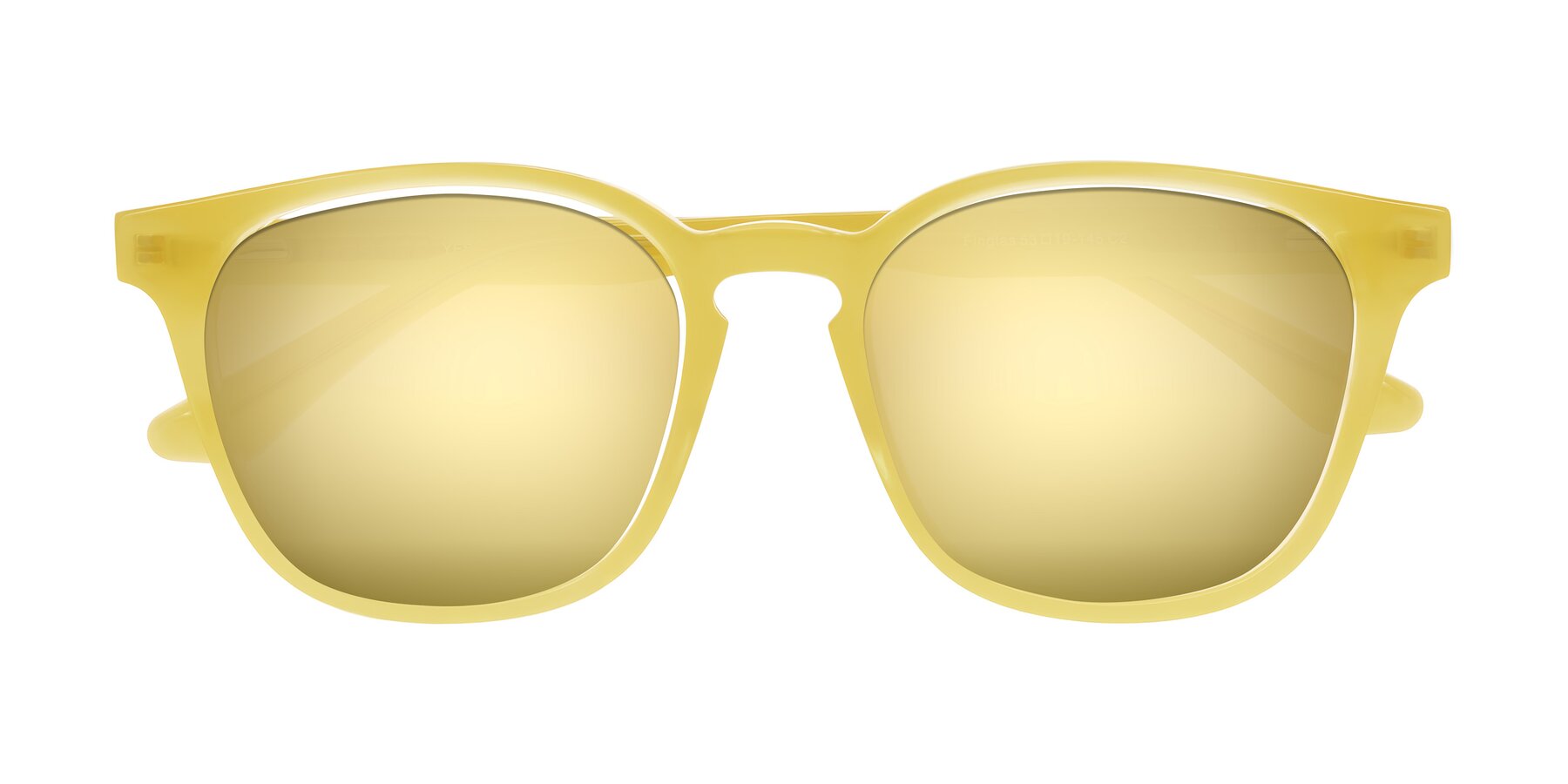 Folded Front of Finglas in Honey with Gold Mirrored Lenses
