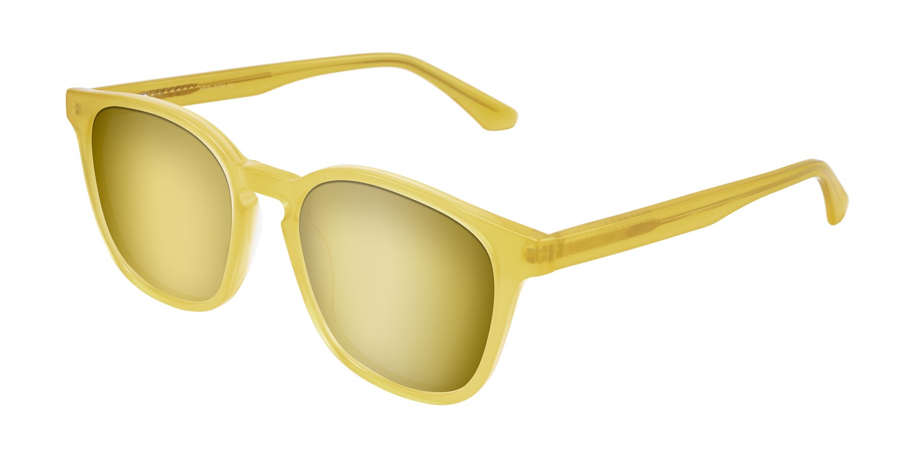Angle of Finglas in Honey with Gold Mirrored Lenses