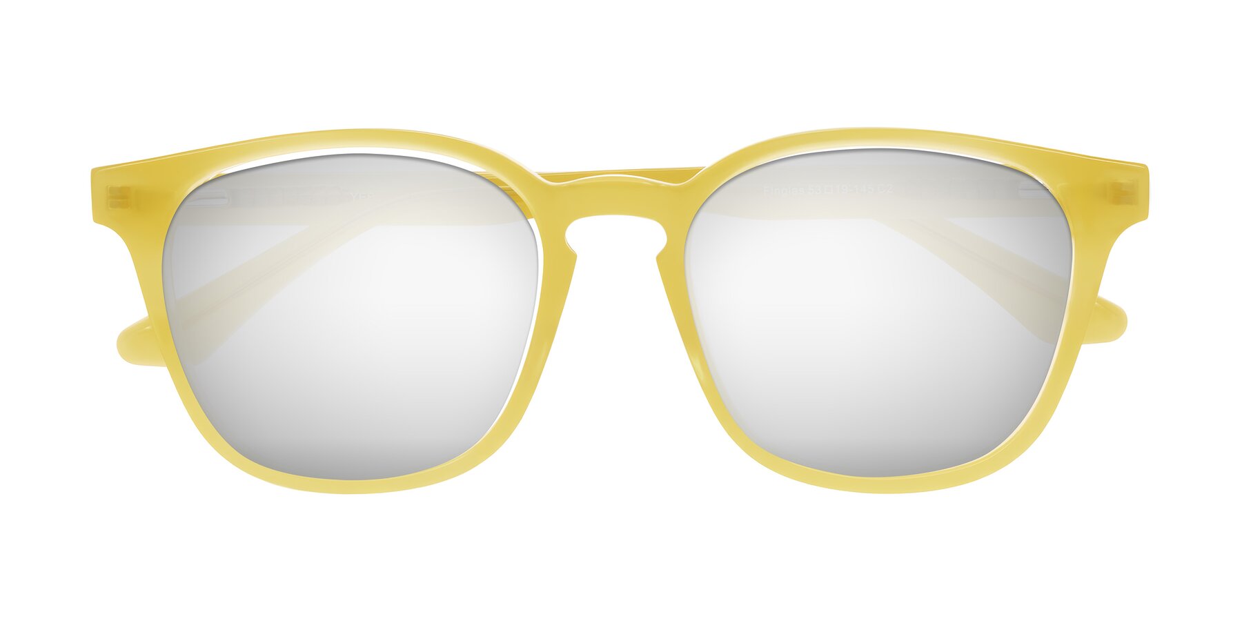 Folded Front of Finglas in Honey with Silver Mirrored Lenses