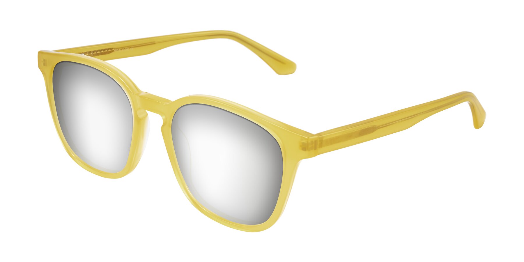 Angle of Finglas in Honey with Silver Mirrored Lenses