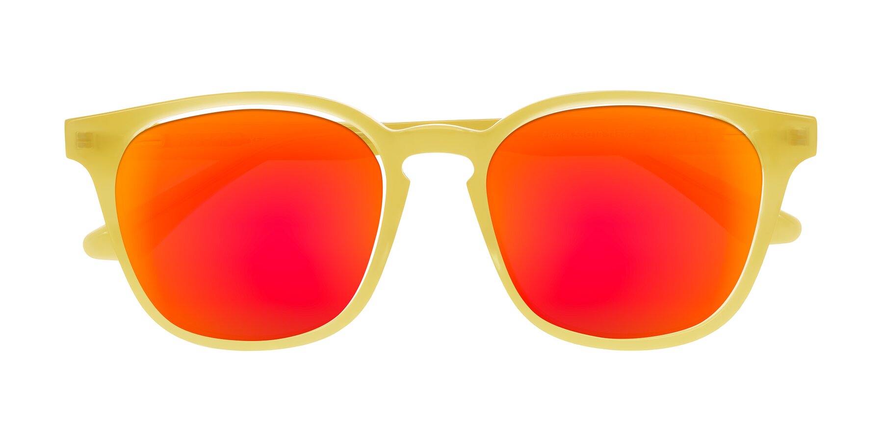Folded Front of Finglas in Honey with Red Gold Mirrored Lenses