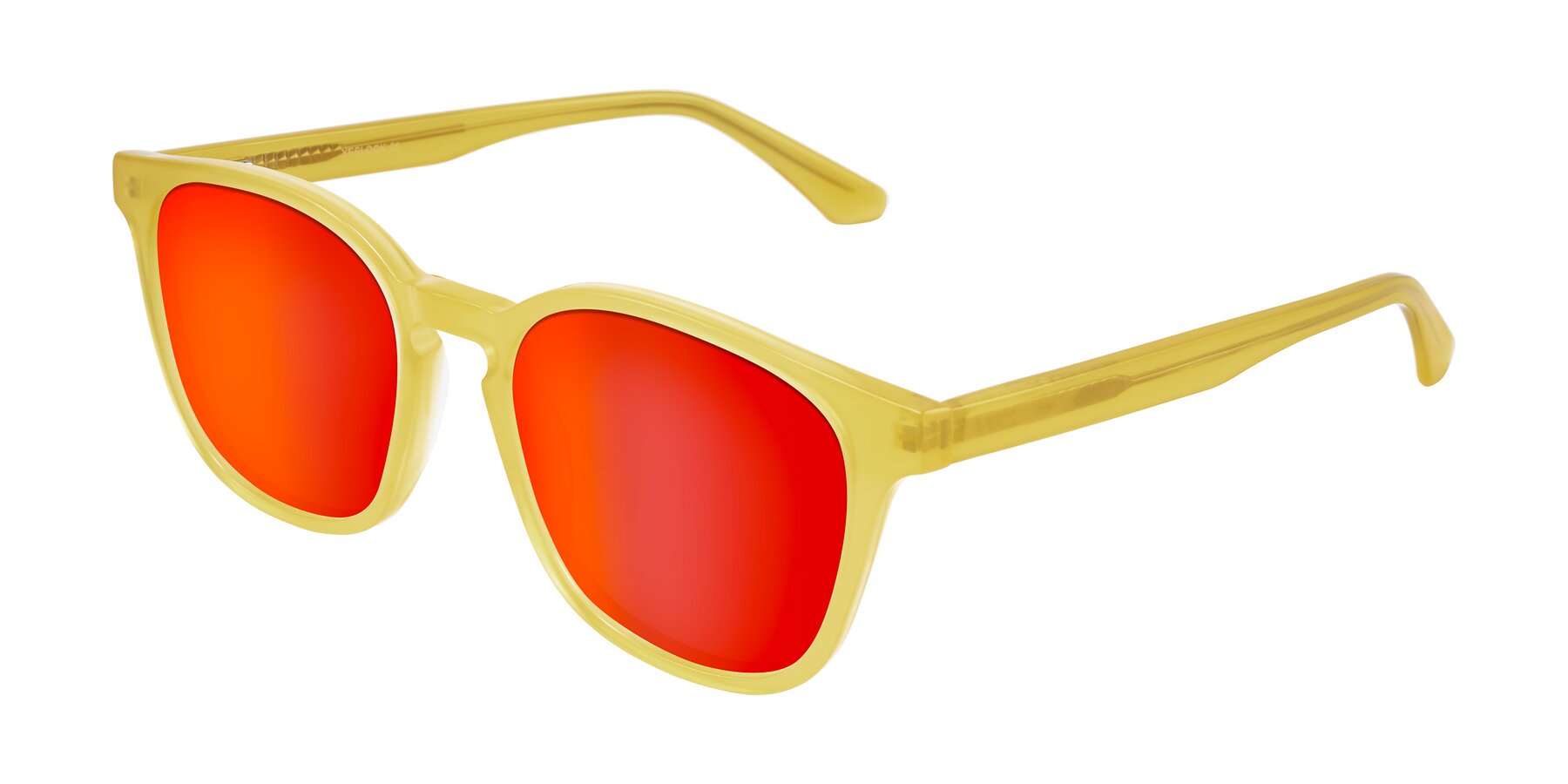 Angle of Finglas in Honey with Red Gold Mirrored Lenses