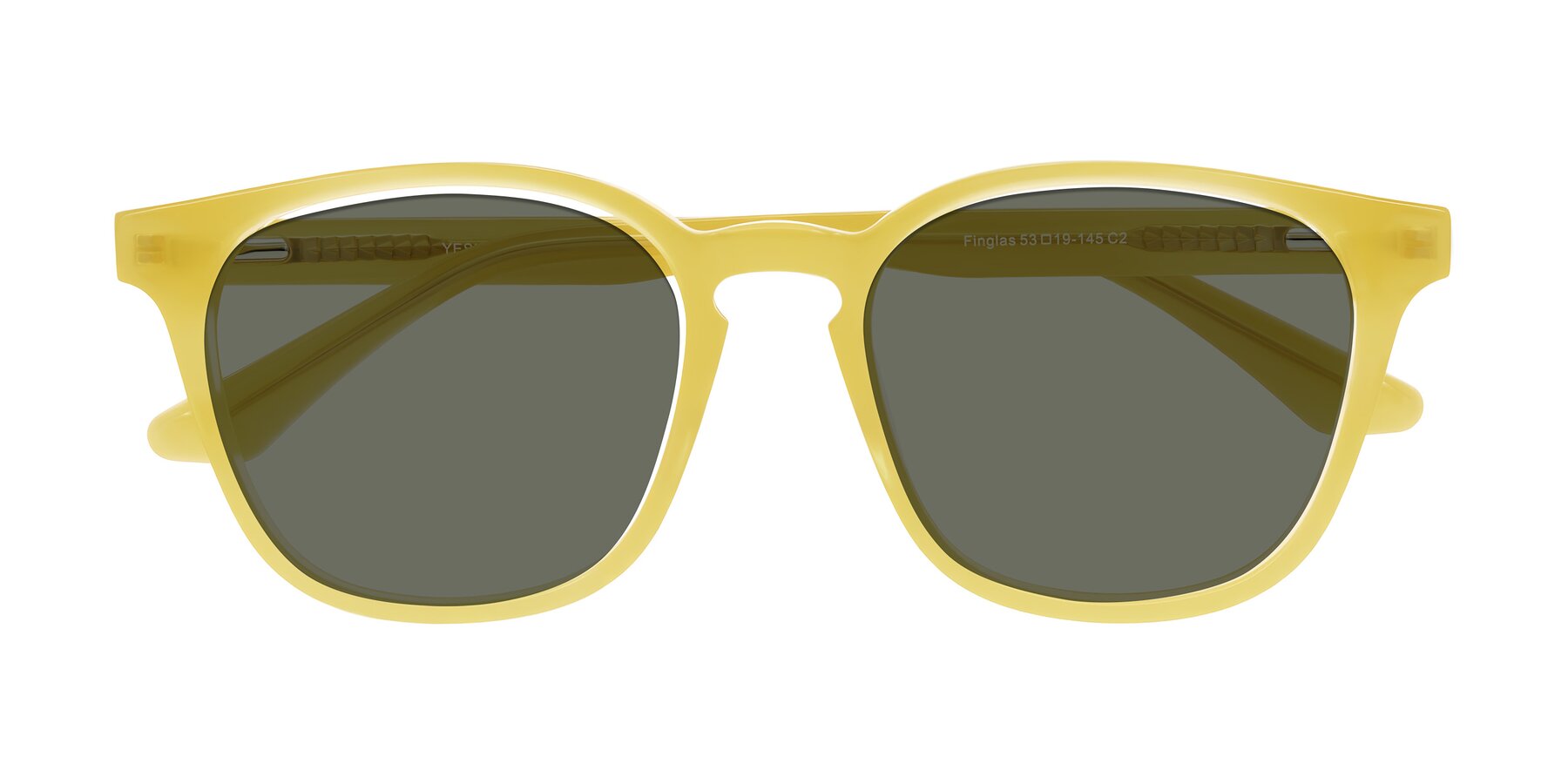 Folded Front of Finglas in Honey with Gray Polarized Lenses