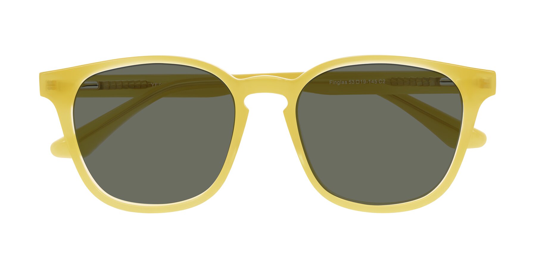 Folded Front of Finglas in Honey with Gray Polarized Lenses