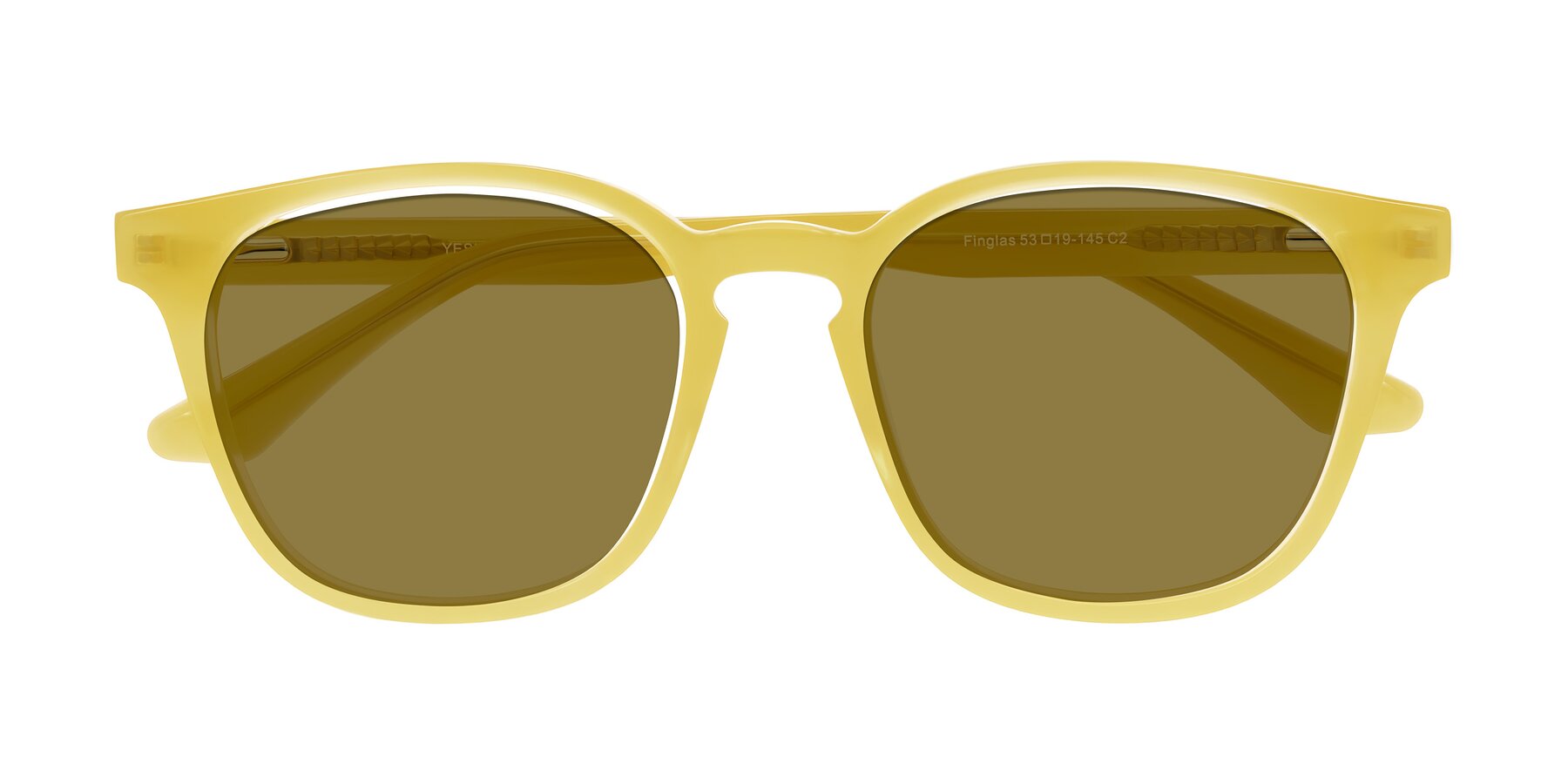 Folded Front of Finglas in Honey with Brown Polarized Lenses
