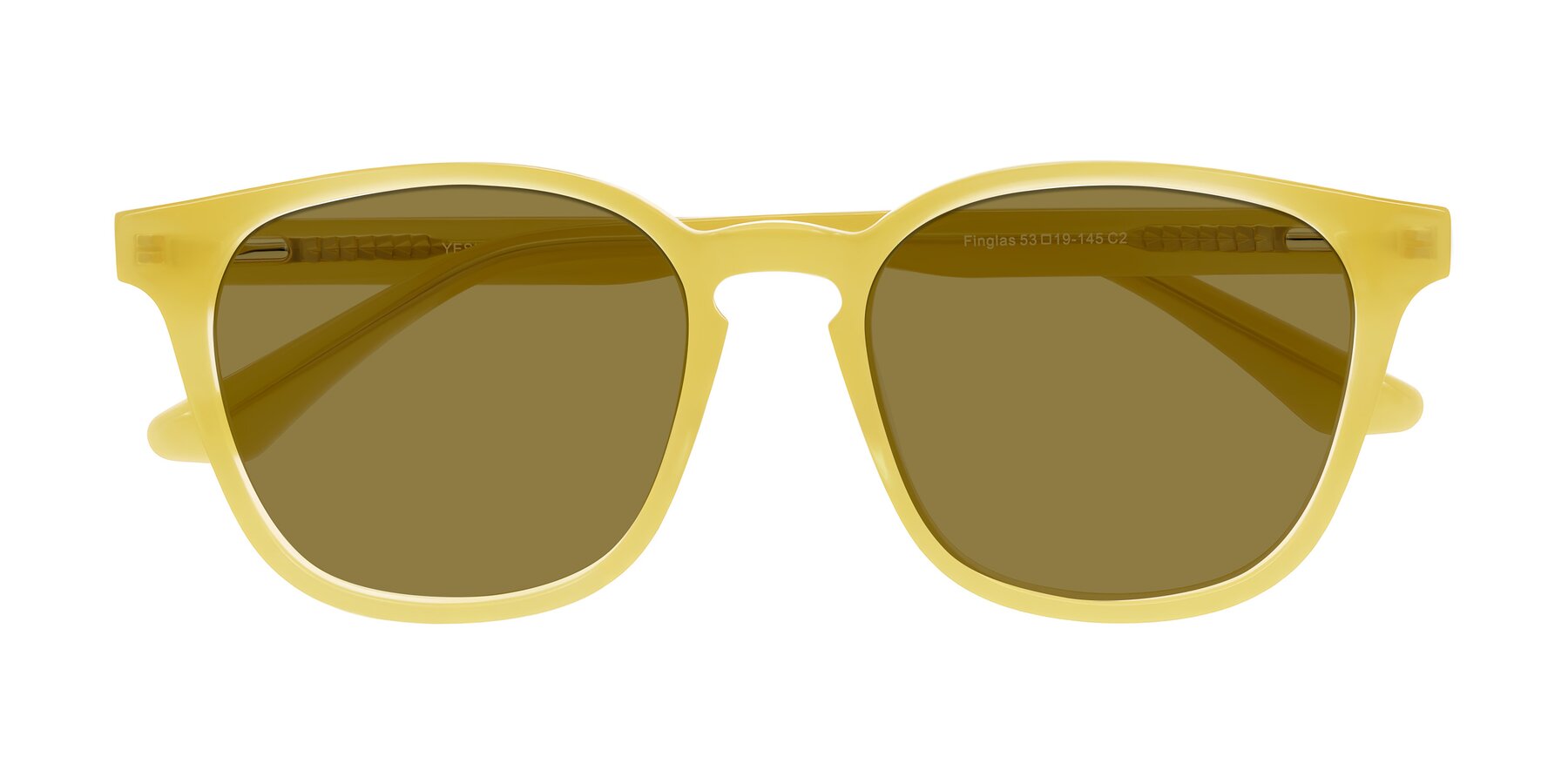 Folded Front of Finglas in Honey with Brown Polarized Lenses