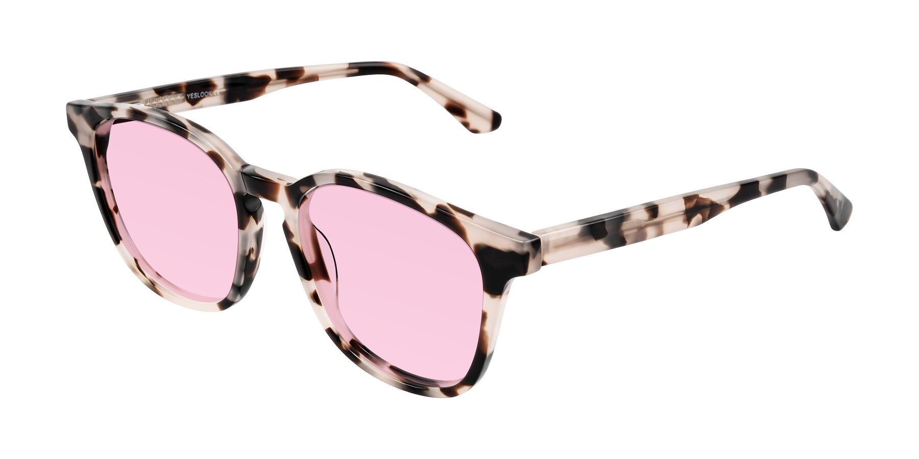 Angle of Finglas in Ivory Tortoise with Light Pink Tinted Lenses
