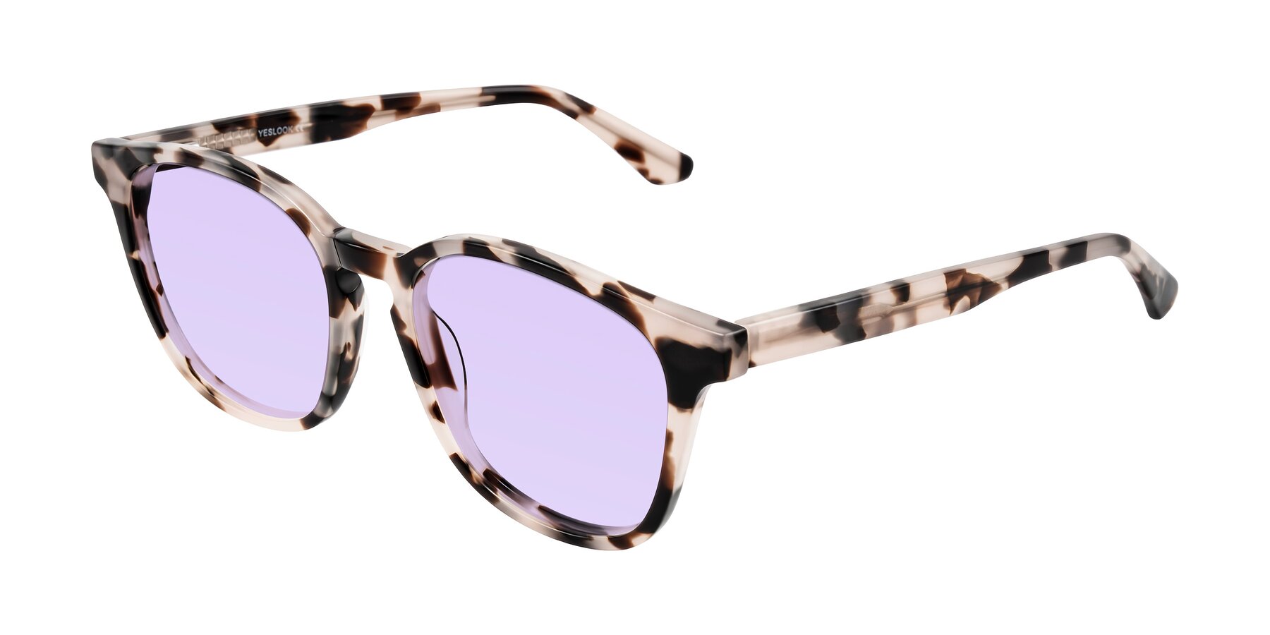 Angle of Finglas in Ivory Tortoise with Light Purple Tinted Lenses