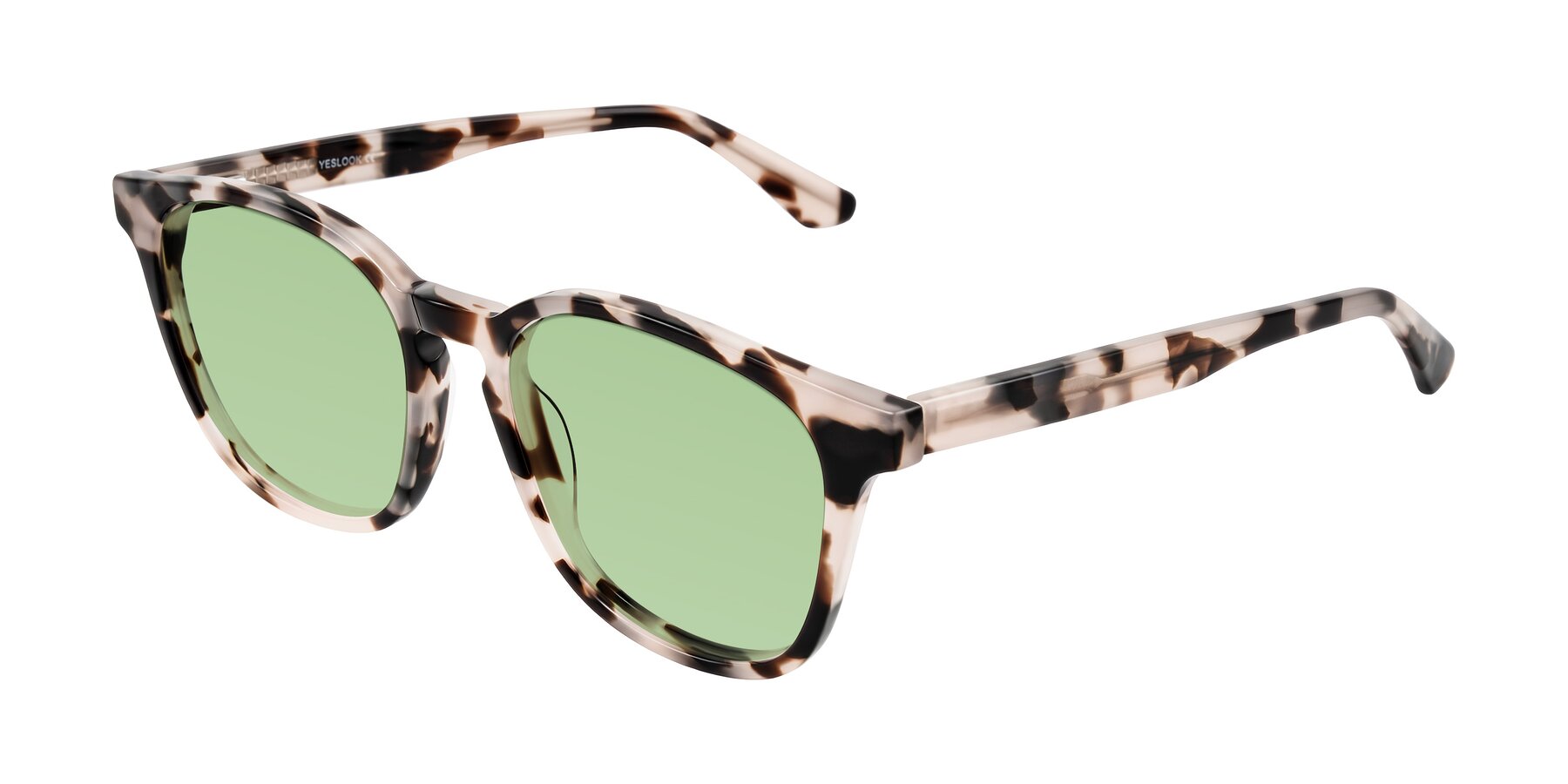 Angle of Finglas in Ivory Tortoise with Medium Green Tinted Lenses