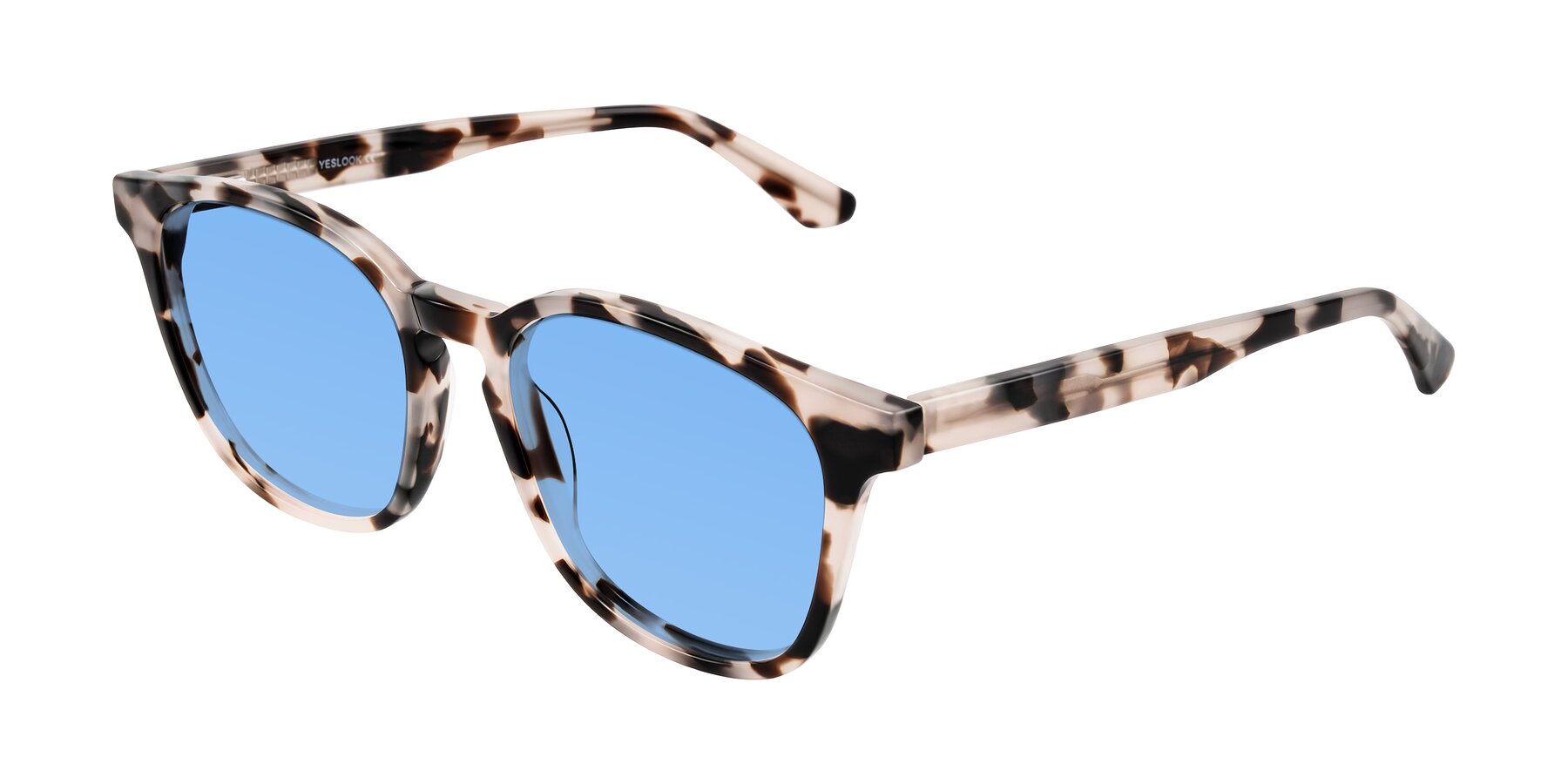 Angle of Finglas in Ivory Tortoise with Medium Blue Tinted Lenses
