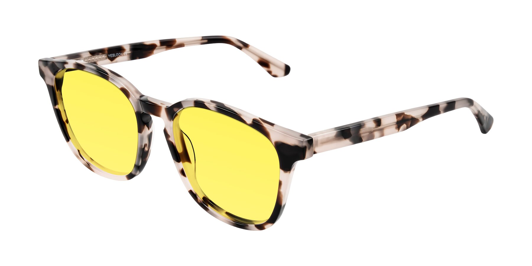 Angle of Finglas in Ivory Tortoise with Medium Yellow Tinted Lenses