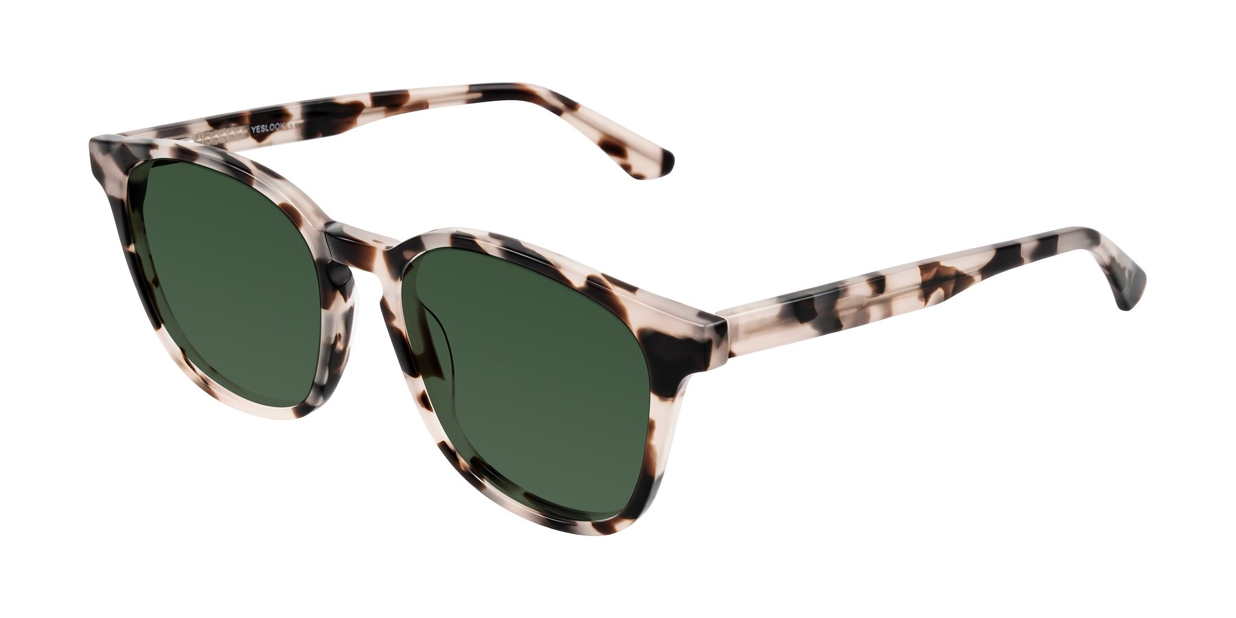 Angle of Finglas in Ivory Tortoise with Green Tinted Lenses