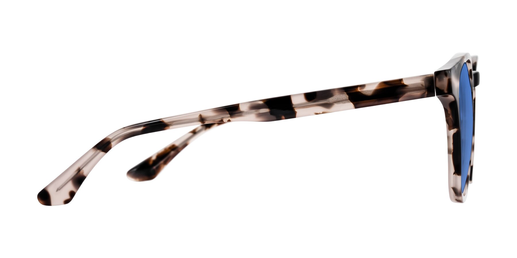 Side of Finglas in Ivory Tortoise with Blue Tinted Lenses