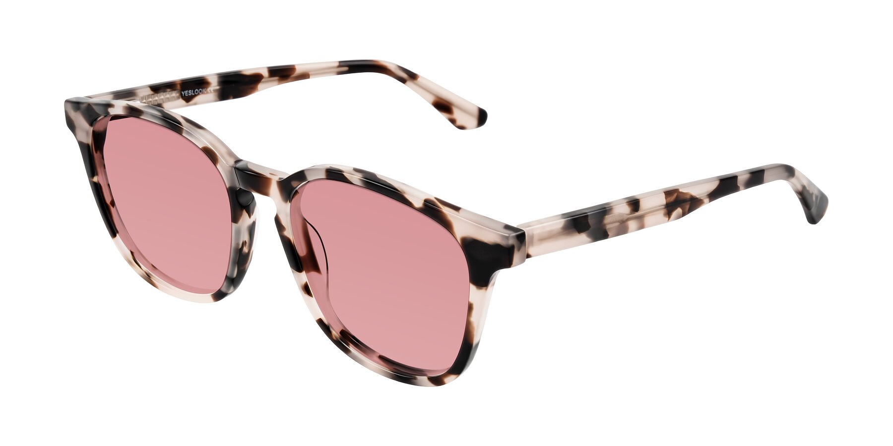 Angle of Finglas in Ivory Tortoise with Medium Garnet Tinted Lenses