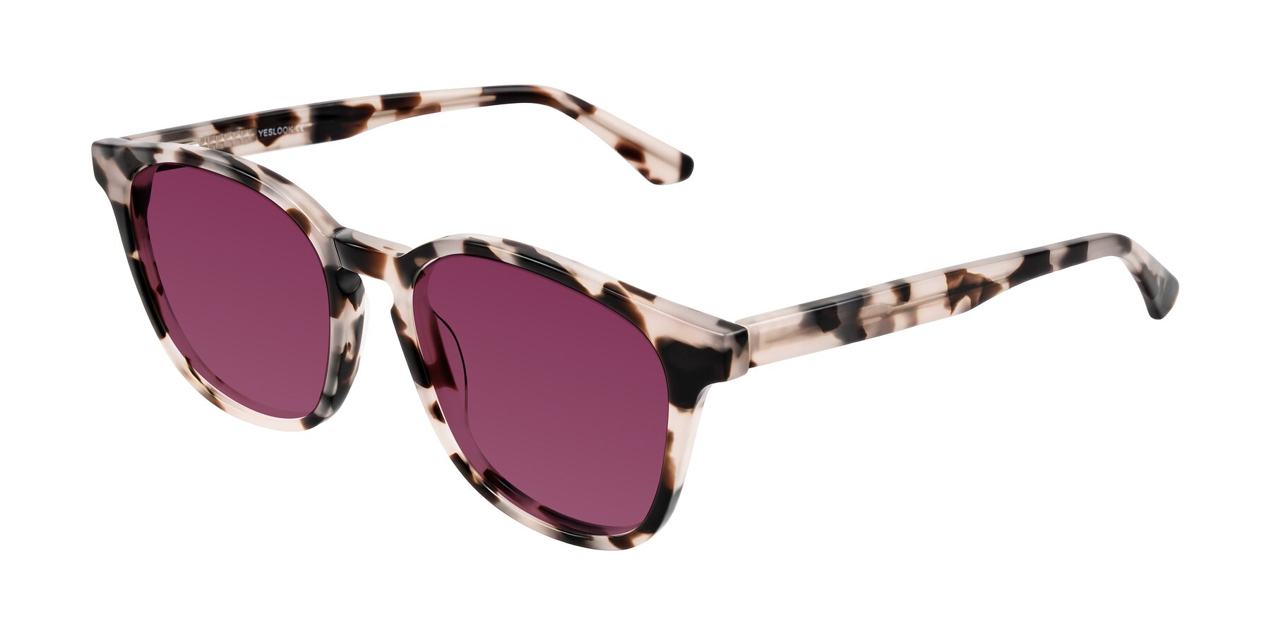 Angle of Finglas in Ivory Tortoise with Wine Tinted Lenses