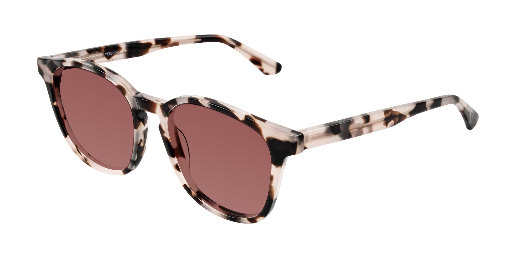 Angle of Finglas in Ivory Tortoise with Garnet Tinted Lenses