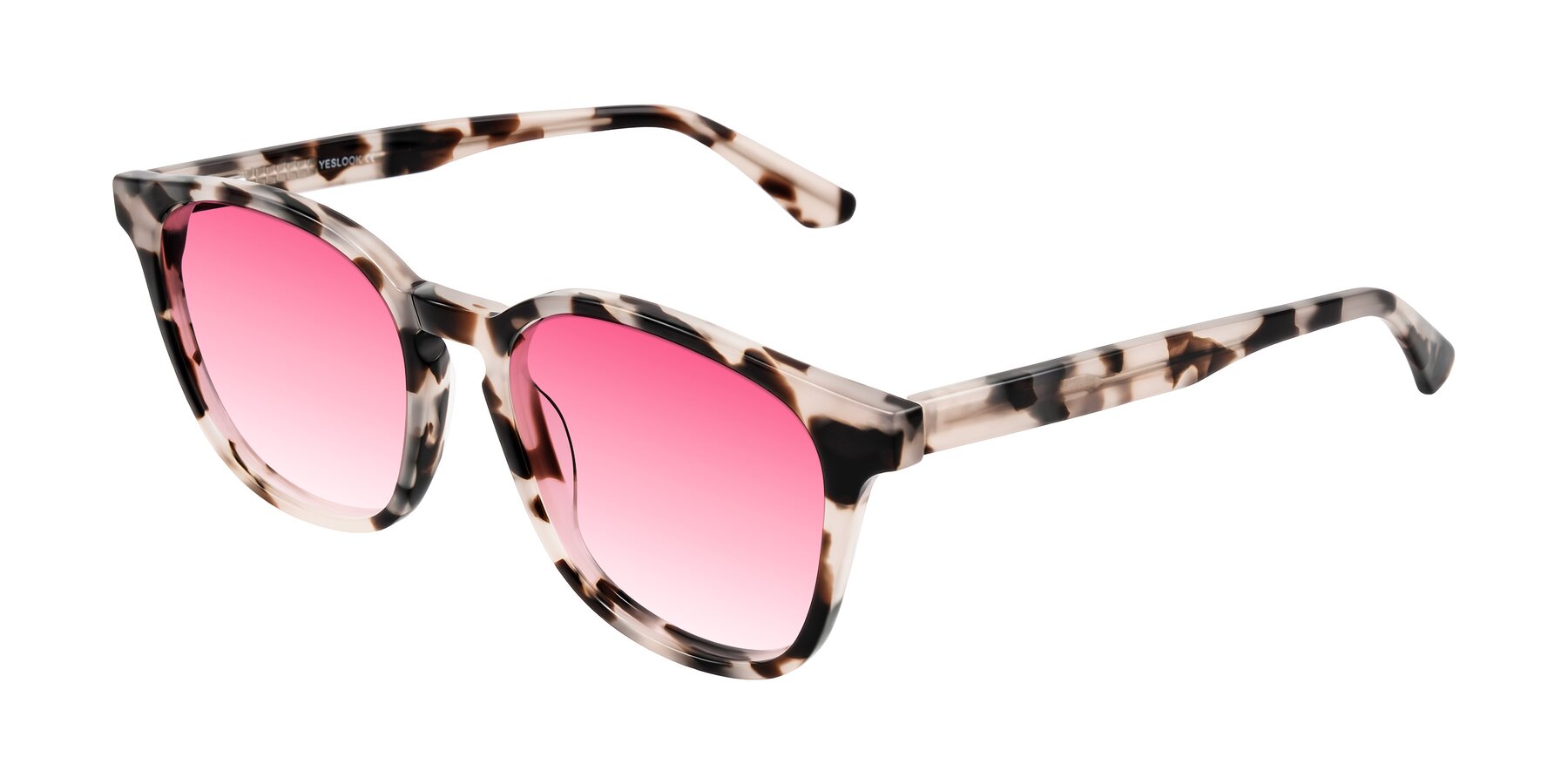 Angle of Finglas in Ivory Tortoise with Pink Gradient Lenses