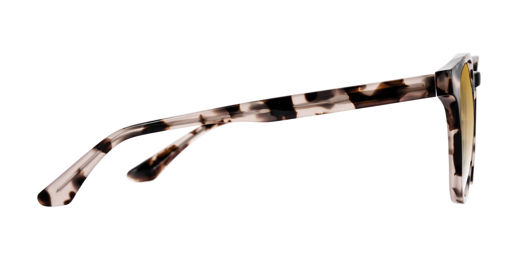 Side of Finglas in Ivory Tortoise with Champagne Gradient Lenses