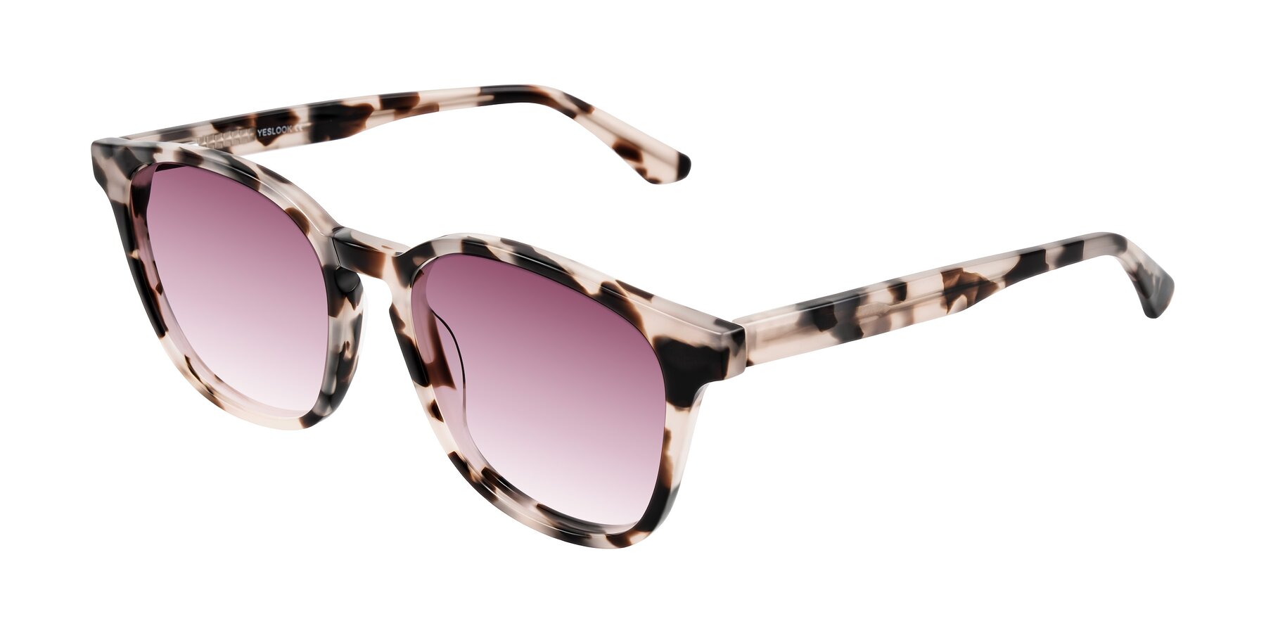 Angle of Finglas in Ivory Tortoise with Wine Gradient Lenses