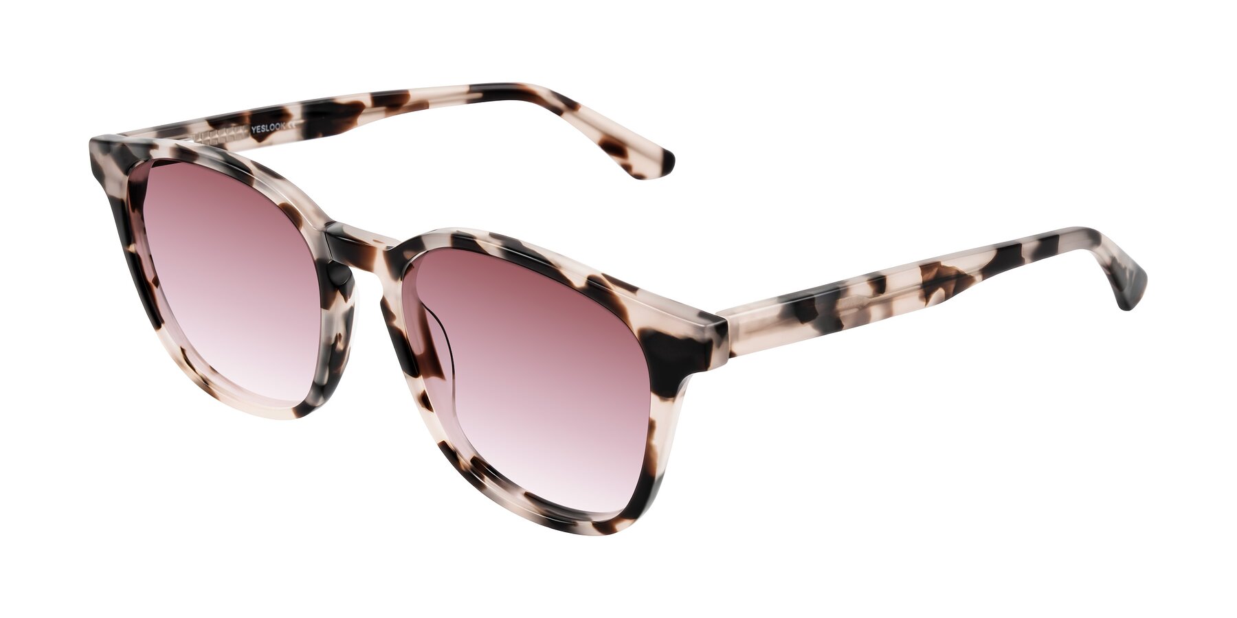 Angle of Finglas in Ivory Tortoise with Garnet Gradient Lenses
