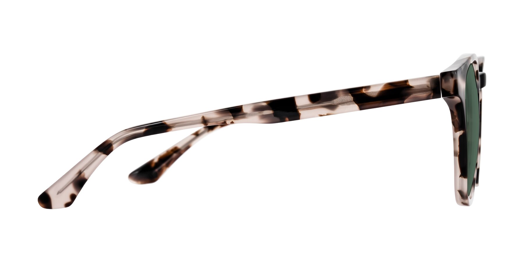 Side of Finglas in Ivory Tortoise with Green Polarized Lenses