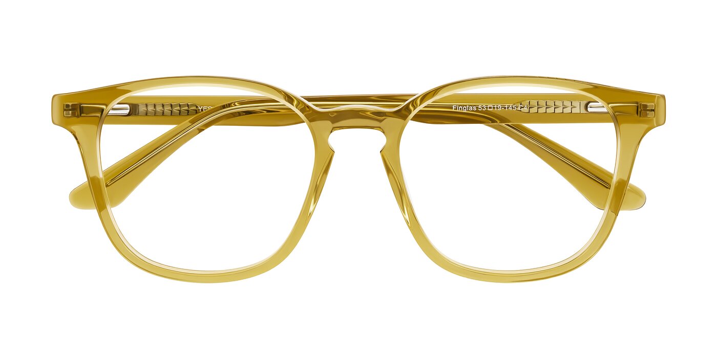 Finglas - Mustard Crystal Reading Glasses