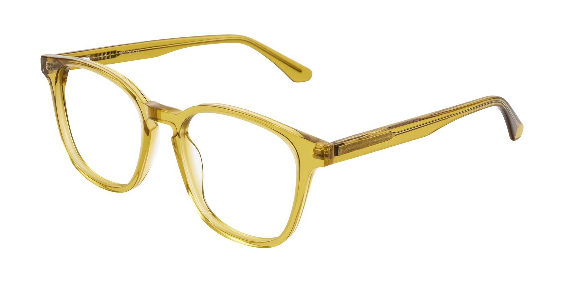 Angle of Finglas in Mustard Crystal with Clear Blue Light Blocking Lenses