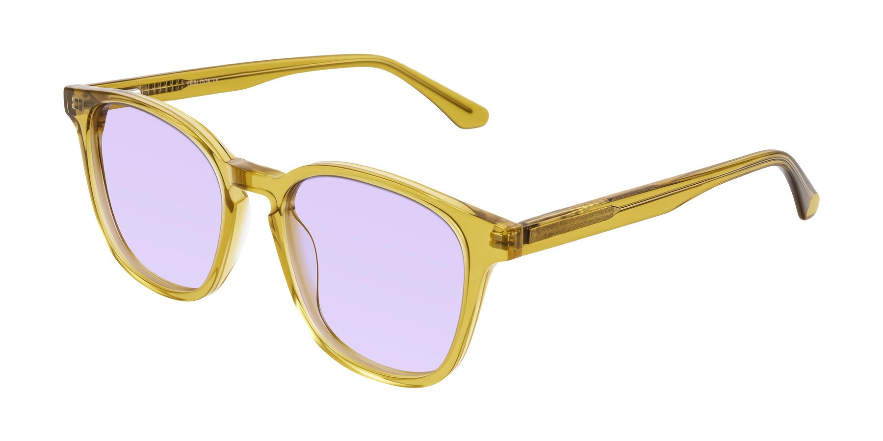 Angle of Finglas in Mustard Crystal with Light Purple Tinted Lenses